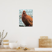 Pigeon Art Poster (Keuken)