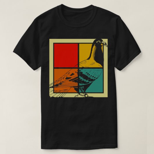Pigeon Bird 8 T-shirt (Design voorkant)