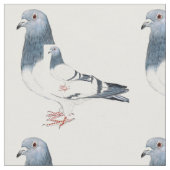 Pigeon Bird Art Fabric Stof (Close Up)