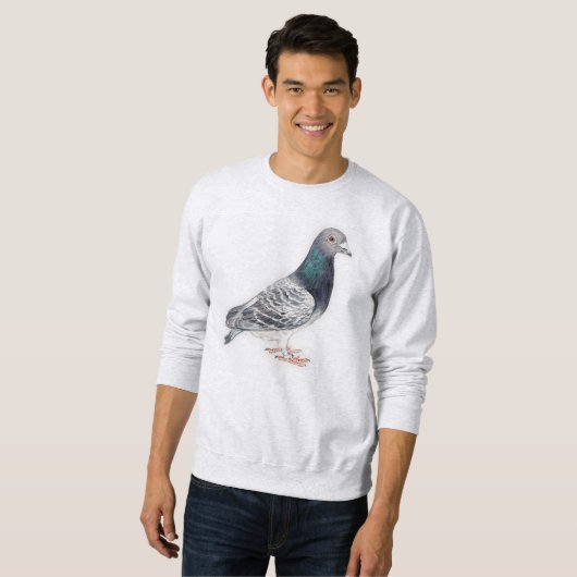 Pigeon Bird Art Sweatshirt (Voorkant volledig)