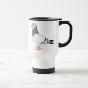 Pigeon Bird Art Travel Mug Reisbeker