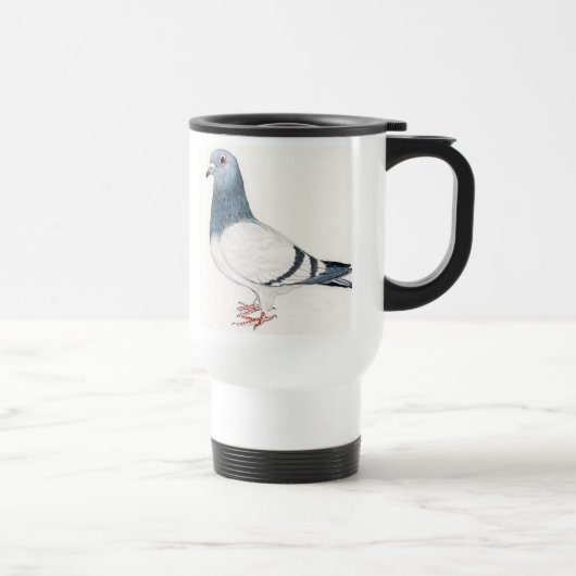 Pigeon Bird Art Travel Mug Reisbeker (Rechts)