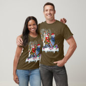 Pigeon Bird Lover Xmas Gift Santa Riding Pigeon T-shirt (Unisex)