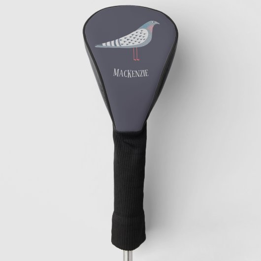 Pigeon Bird Personalized Golfheadcover (Voorkant)