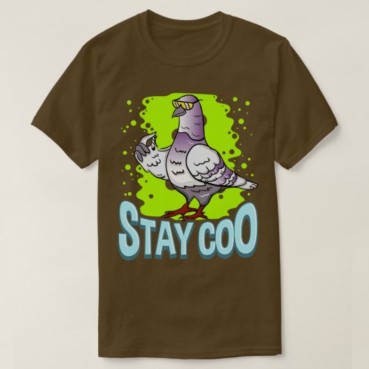 Pigeon Blijf Coo T-shirt (Design voorkant)