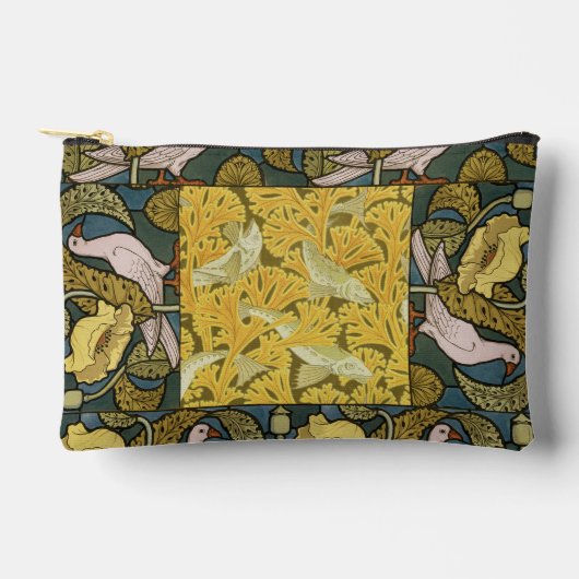 Pigeon Blue Yellow Fish Art Nouveau Etui (Voorkant)