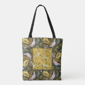 Pigeon Blue Yellow Fish Art Nouveau Tote Bag (Achterkant)