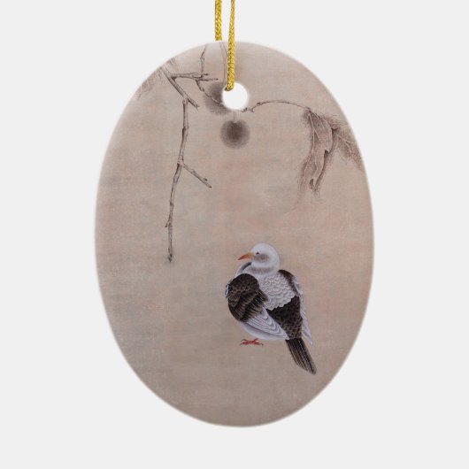Pigeon Ceramic Ornament (Achterkant)