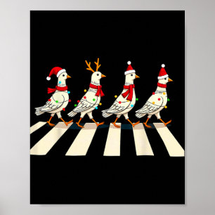 Pigeon Crossing Road beroemd gemaakt door Xmas Poster