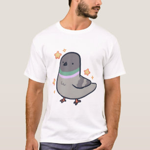 Pigeon Delight � schattige dierenkunst T-shirt