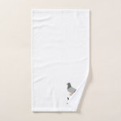 Pigeon Design met monogram Bad Handdoek (Handdoek)