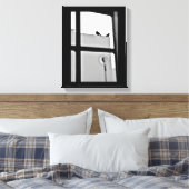 Pigeon Drama Canvas Afdruk (Insitu (Slaapkamer))