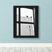 Pigeon Drama Canvas Afdruk (Insitu (Houten vloer))