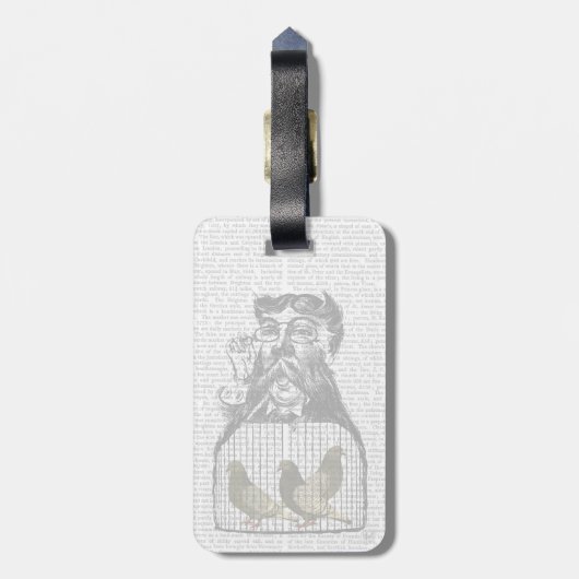 Pigeon Fancier Bagagelabel (Achterkant verticaal)