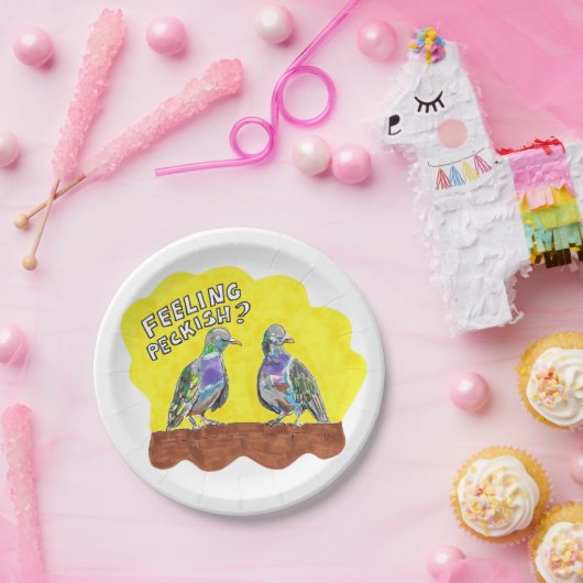 Pigeon fancier borden papieren bordje (Feest)