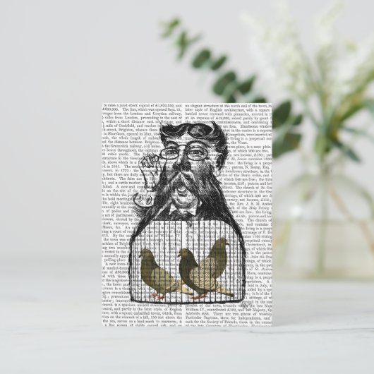 Pigeon Fancier Briefkaart (Staand voorkant)