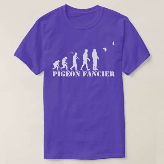 Pigeon Fancier Evolution Gift for Man T-shirt (Design voorkant)