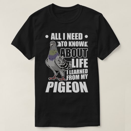 Pigeon Fancier Gift Carrier 3 T-shirt (Design voorkant)