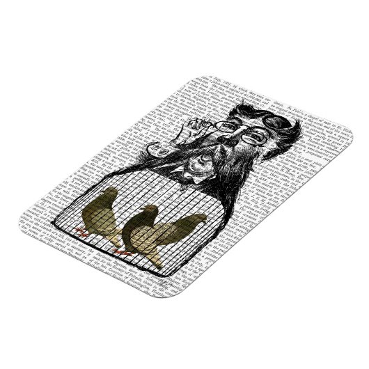 Pigeon Fancier Magneet (Linkerzijde)