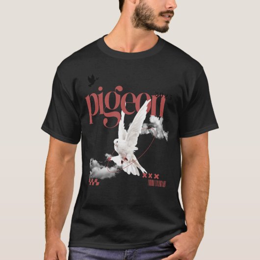 Pigeon Flight Graphic T-shirt (Voorkant)