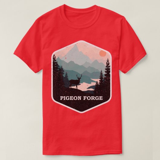 Pigeon Forge Souvenir Great Smoky Mountains Tennes T-shirt (Design voorkant)