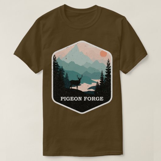 Pigeon Forge Souvenir Great Smoky Mountains Tennes T-shirt (Design voorkant)
