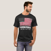 Pigeon Forge Tennessee 4 juli Amerikaanse vlag T-shirt (Voorkant volledig)