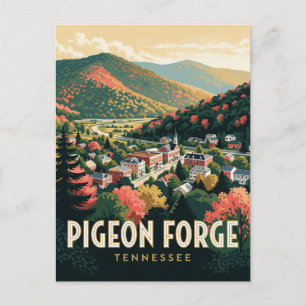 Pigeon Forge Tennessee Bergdal Scene Briefkaart