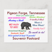 Pigeon Forge, Tennessee Briefkaart (Voorkant)