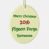 PIGEON FORGE TENNESSEE HOLIDAY CHRISTMAS ORNAMENT (Rechts)