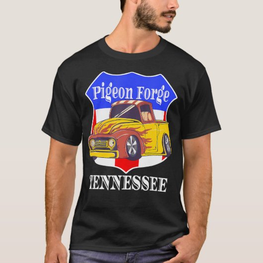Pigeon Forge Tennessee Hot Rod Run Auto Show in T-shirt (Voorkant)