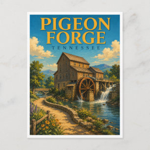 Pigeon Forge Tennessee Old Mill GeoSaga Briefkaart