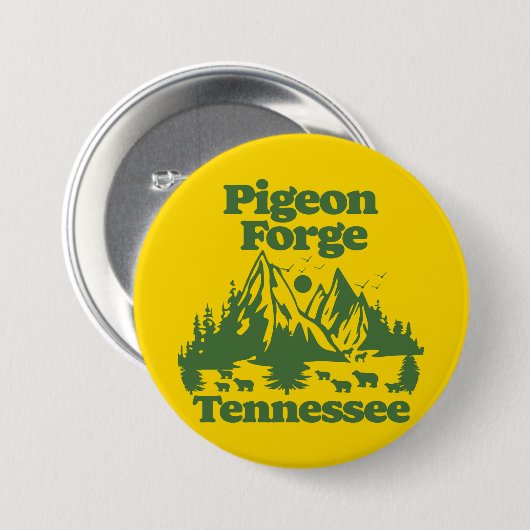 Pigeon Forge Tennessee Ronde Button 7,6 Cm (Voorkant /achterkant)