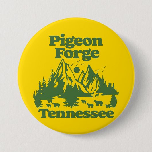 Pigeon Forge Tennessee Ronde Button 7,6 Cm (Voorkant)