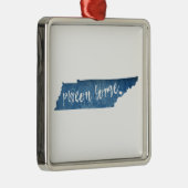 Pigeon Forge Tennessee Wood Grain Metalen Ornament (Rechts)