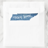 Pigeon Forge Tennessee Wood Grain Rechthoekige Sticker (Tas)