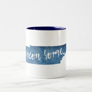 Pigeon Forge Tennessee Wood Grain Tweekleurige Koffiemok