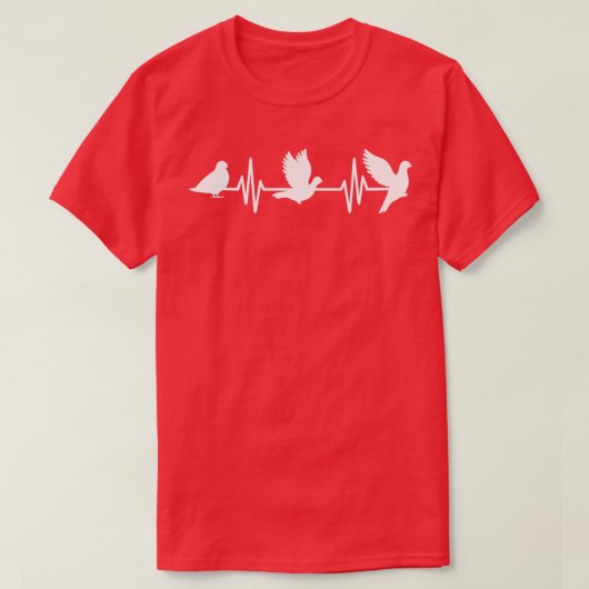 Pigeon Heartbeat 2 T-shirt (Design voorkant)