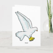 Pigeon Ice skating Ice schaatsen Kaart (Achterkant)