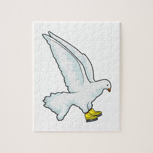 Pigeon Ice skating Ice schaatsen Legpuzzel (Verticaal)