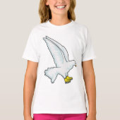 Pigeon Ice skating Ice schaatsen T-shirt (Voorkant)