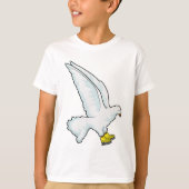 Pigeon Ice skating Ice schaatsen T-shirt (Voorkant)