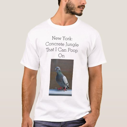 Pigeon in New York T-shirt (Voorkant)