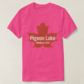 Pigeon Lake Provincial Park Alberta Canada Retro R T-shirt (Design voorkant)