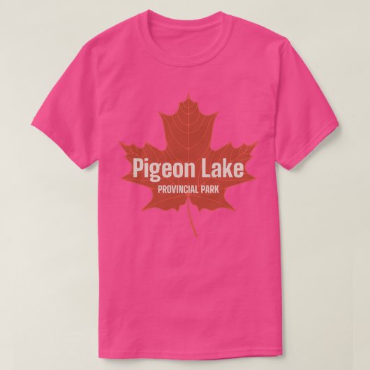 Pigeon Lake Provincial Park Alberta Canada Retro R T-shirt (Design voorkant)