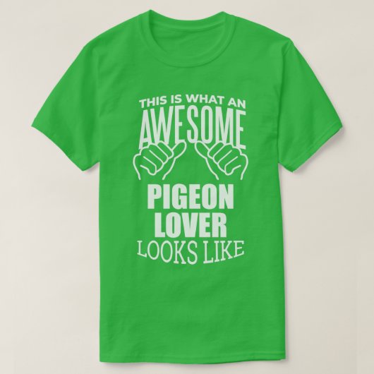 Pigeon Lover Design Funny Gift Design 5 T-shirt (Design voorkant)