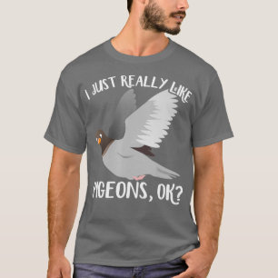 Pigeon Lover Funny Flying Rat Lover Birder T-shirt