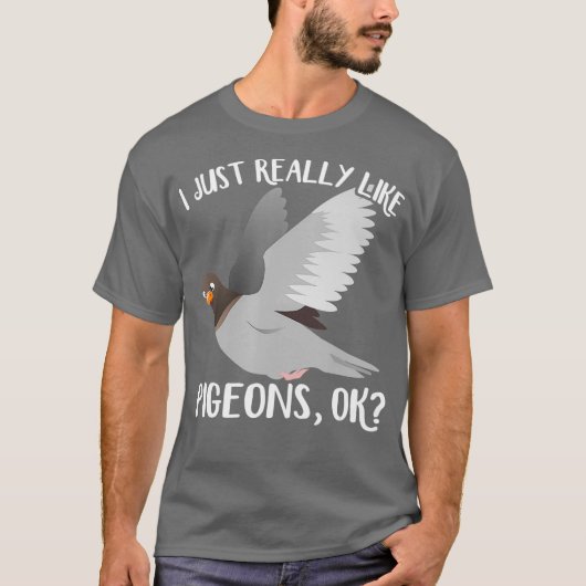 Pigeon Lover Funny Flying Rat Lover Birder T-shirt (Voorkant)