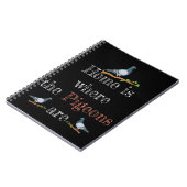 Pigeon Lover Pigeon Racing Gift Pigeon Breeding Notitieboek (Linkerzijde)