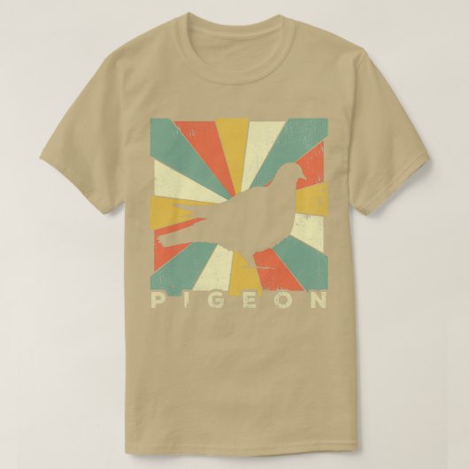 Pigeon Lover  Retro Animal 3 T-shirt (Design voorkant)